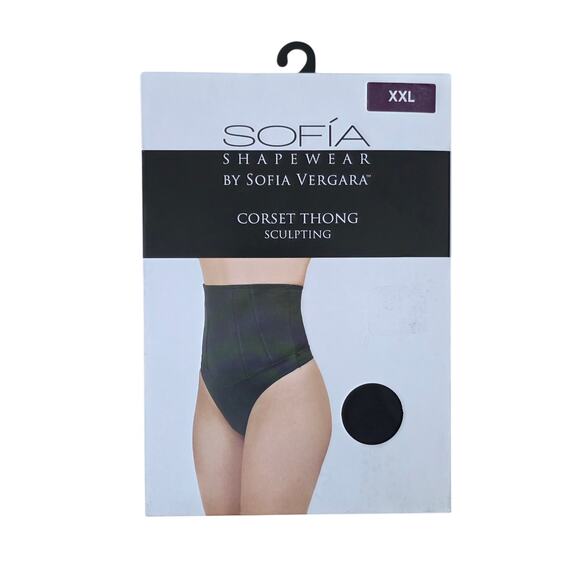 Sofia Intimates by Sofia Vergara Corset Shaping Thong Women Sz XXL - Picture 2 of 8